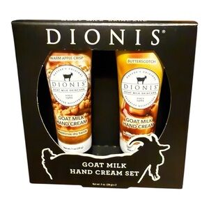 Dionis Goat Milk Hand Cream Set - Warm Apple Crisp & Butterscotch